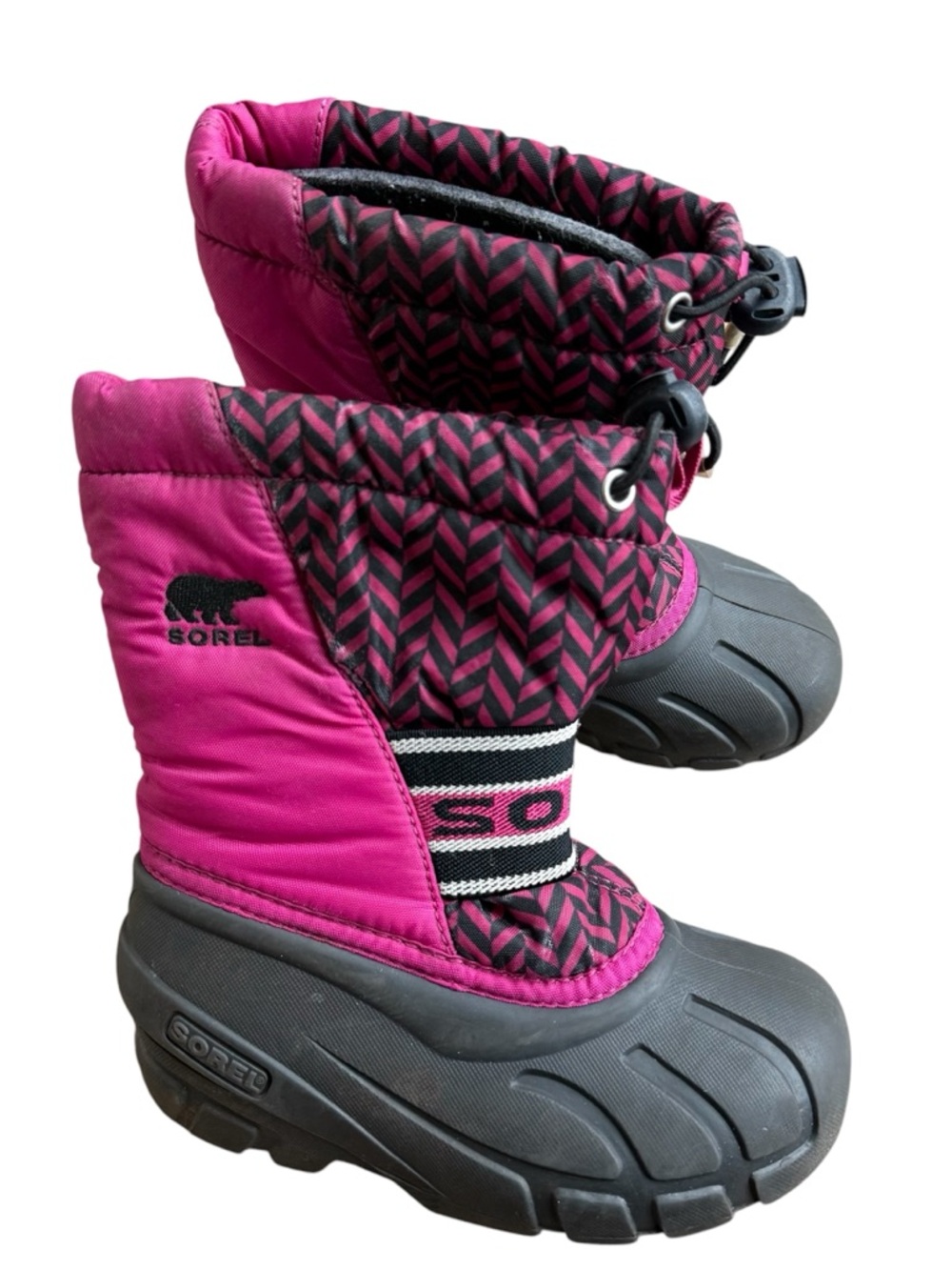 Sorel Ona toddler 10C snow boots pink black winter waterproof
